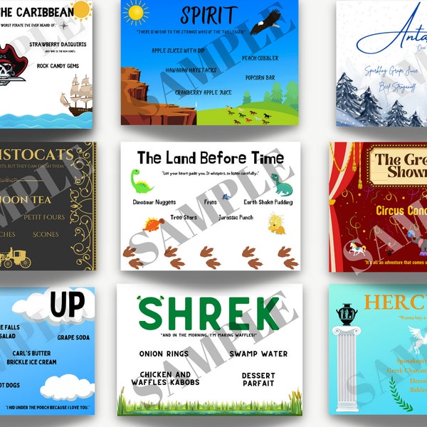 Dinner and a Movie Cards Etsy