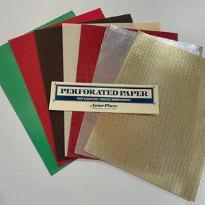 Vintage Astor Place Perforiertes PAPIER, NICHT VINYL