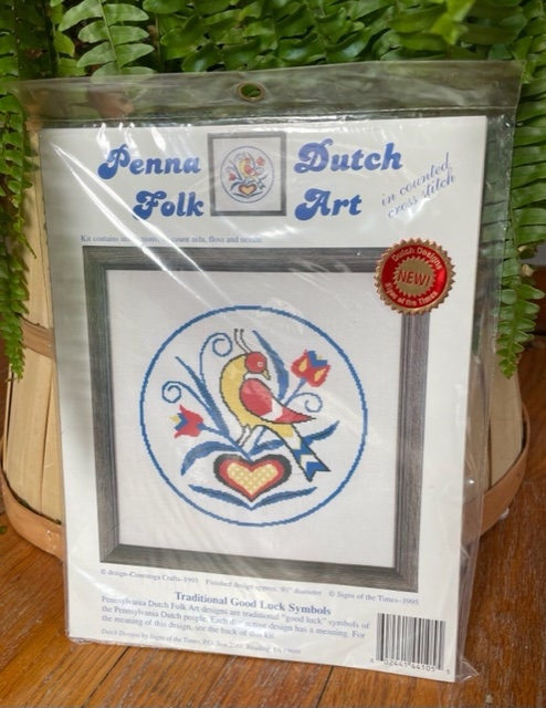 Buy Penna Dutch Folk Art Traditional Good Luck Counted Cross Stitch Kit  Online in India 