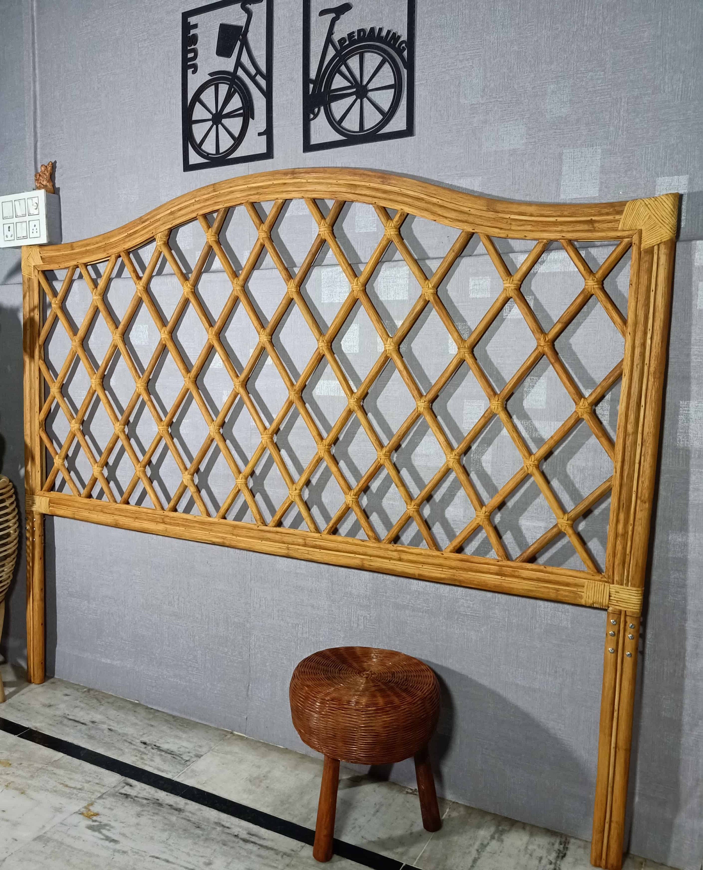 Rattan Bedhead, Rattan Headboard, Bedrail, Handmade Bedhead, Boho Bedhead, King Bedhead, Queen