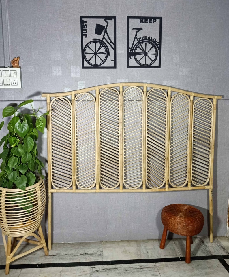 Rattan Bedhead Rattan Headboard Bedrail Handmade Bedhead Etsy