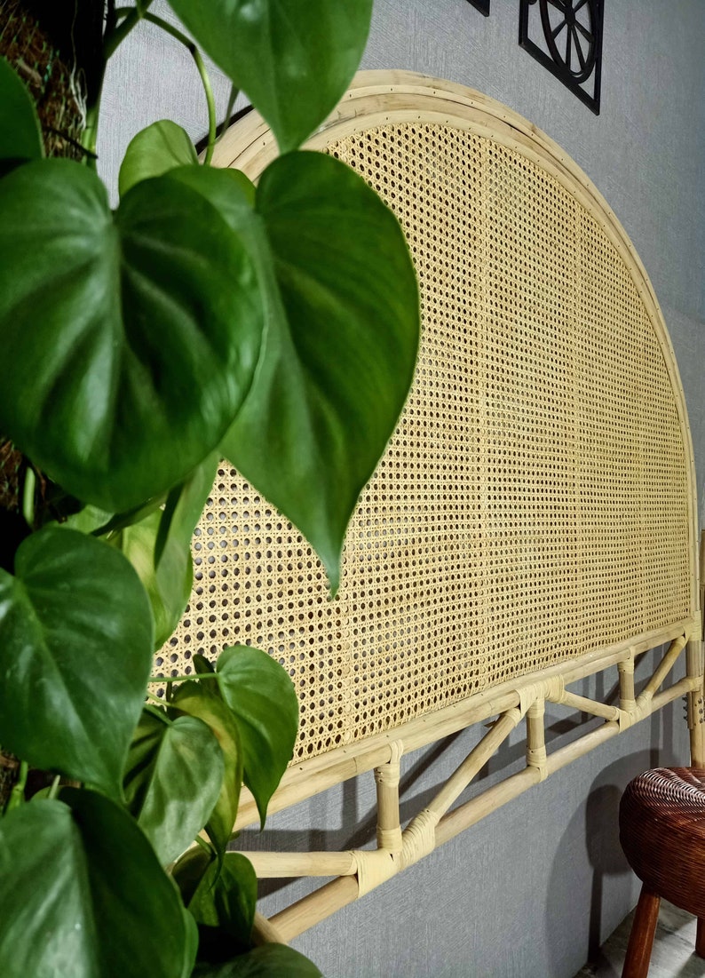 Rattan Bedhead, Rattan Headboard, Bedrail, Handmade Bedhead, Boho