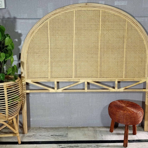 Rattan Bedhead Rattan Headboard Bedrail Handmade Bedhead Etsy
