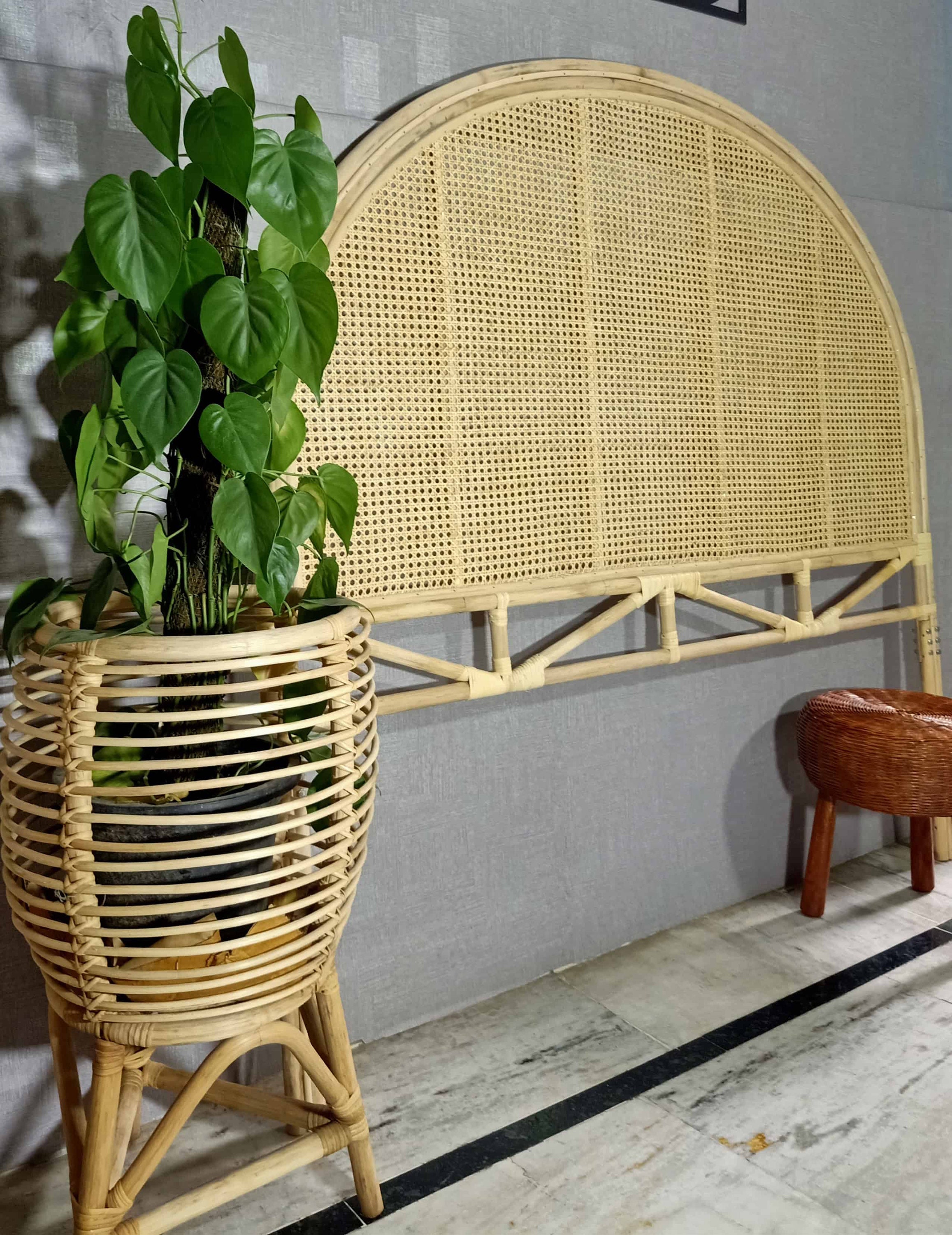 Rattan Bedhead, Rattan Headboard, Bedrail, Handmade Bedhead, Boho