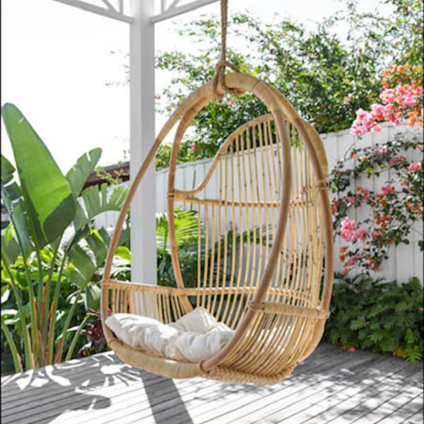 Handmade Rattan Swing, Rattan Hanging Swing, Cane Swing, Wicker Swing, Hanging chair, Home interior swing, Swing furniture.