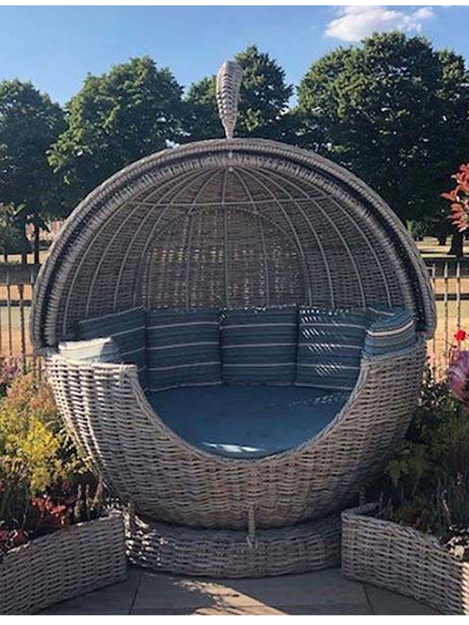 Handmade Rattan Outdoor Daybed Wicker Daybed Outdoor Etsy