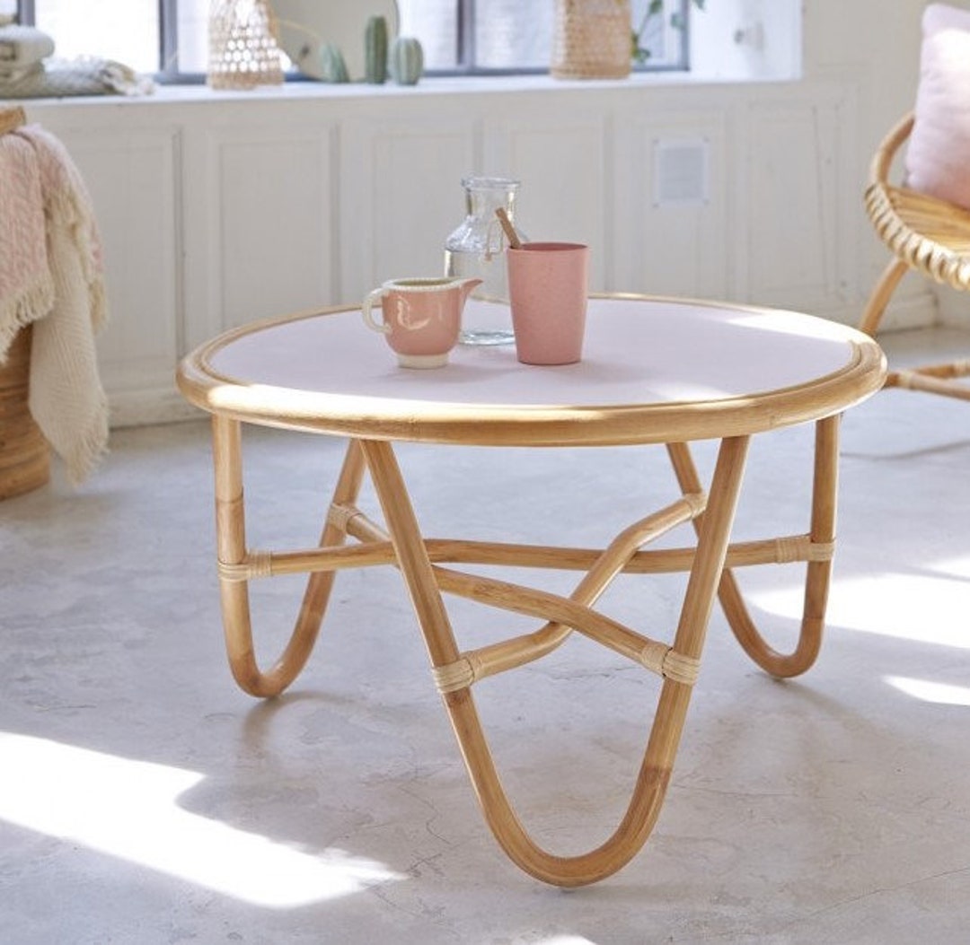 Handmade Rattan Table, Wicker Table, Cane Table, Indoor Furniture, Home Interior Design Table