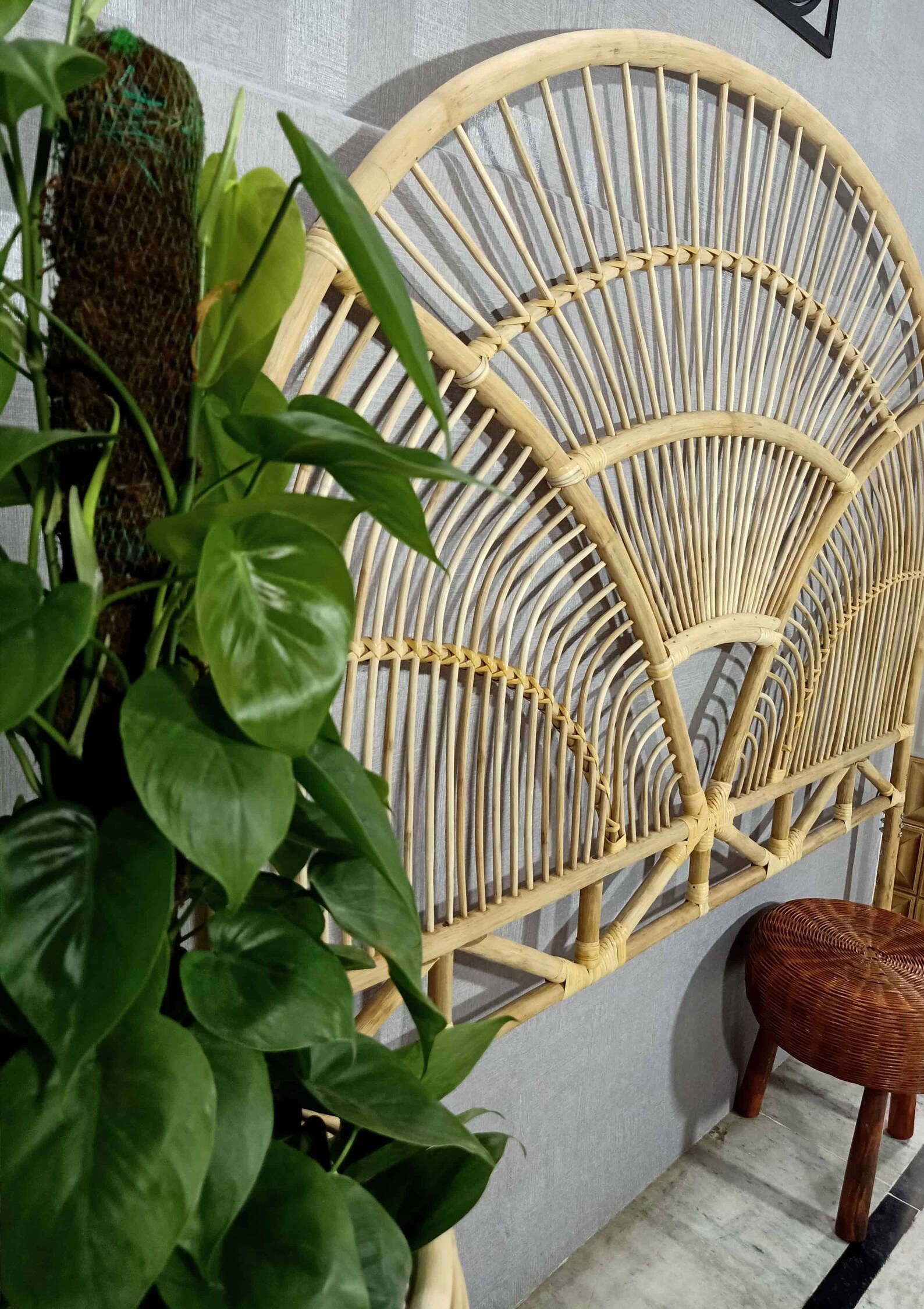 Rattan Bedhead Rattan Headboard Bedrail Handmade Bedhead Etsy