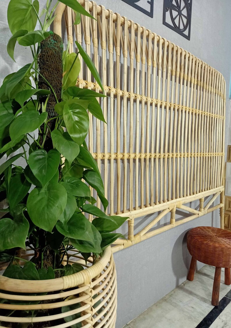 Rattan Bedhead Rattan Headboard Bedrail Handmade Bedhead Etsy