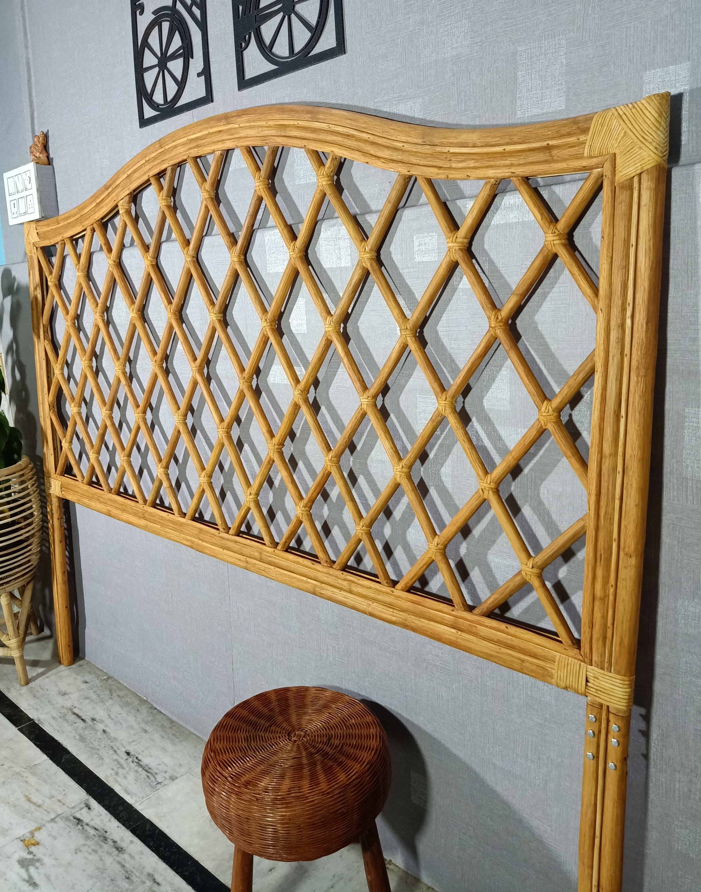 Rattan Bedhead, Rattan Headboard, Bedrail, Handmade Bedhead, Boho