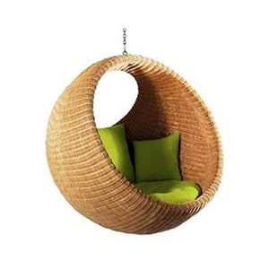 Handmade Rattan Swing Rattan Hanging Swing Cane Swing Wicker