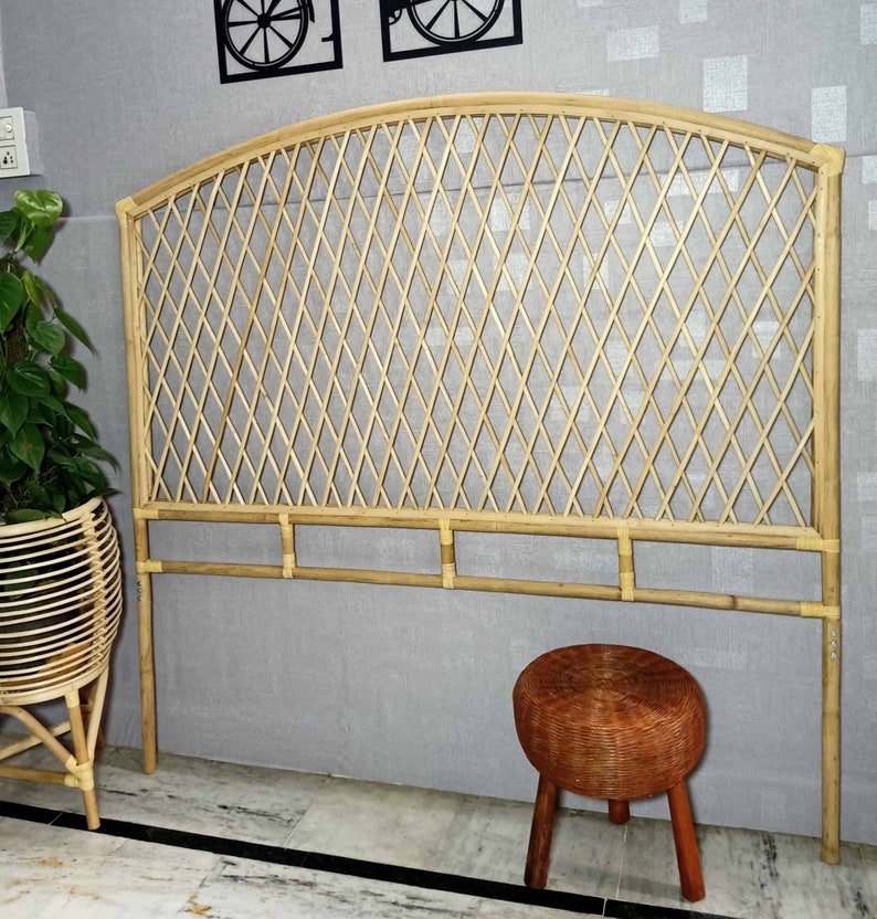 Rattan Bedhead Rattan Headboard Bedrail Handmade Bedhead Etsy