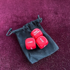 BDSM Kinky Fetish Sex Toy Board Game Drinking Game Fun Play Toy Romantic Role Play Dices 3pcs for Him Her Couples Valentine’s Date Night image 2