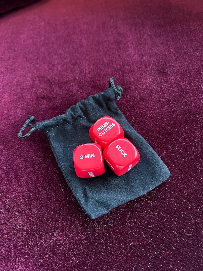 BDSM Kinky Fetish Sex Toy Board Game Drinking Game Fun Play Toy Romantic Role Play Dices 3pcs for Him Her Couples Valentine’s Date Night image 2
