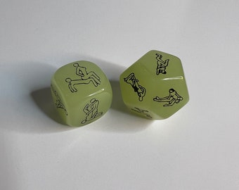 BDSM Kinky Fetish Sex Toy Board Game Drinking Game Glow in Dark Sex Position Role Play Dice for Him Her Couples Valentine’s Day