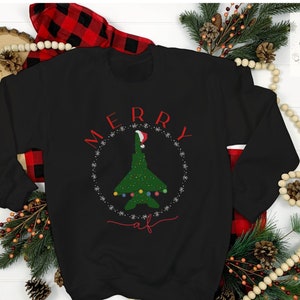F15 Merry AF Crewneck Sweatshirt | Fighter Jet Sweatshirt | Christmas Winter Sweater | F-15 Christmas Gift | Funny Xmas Jet Holiday Sweater