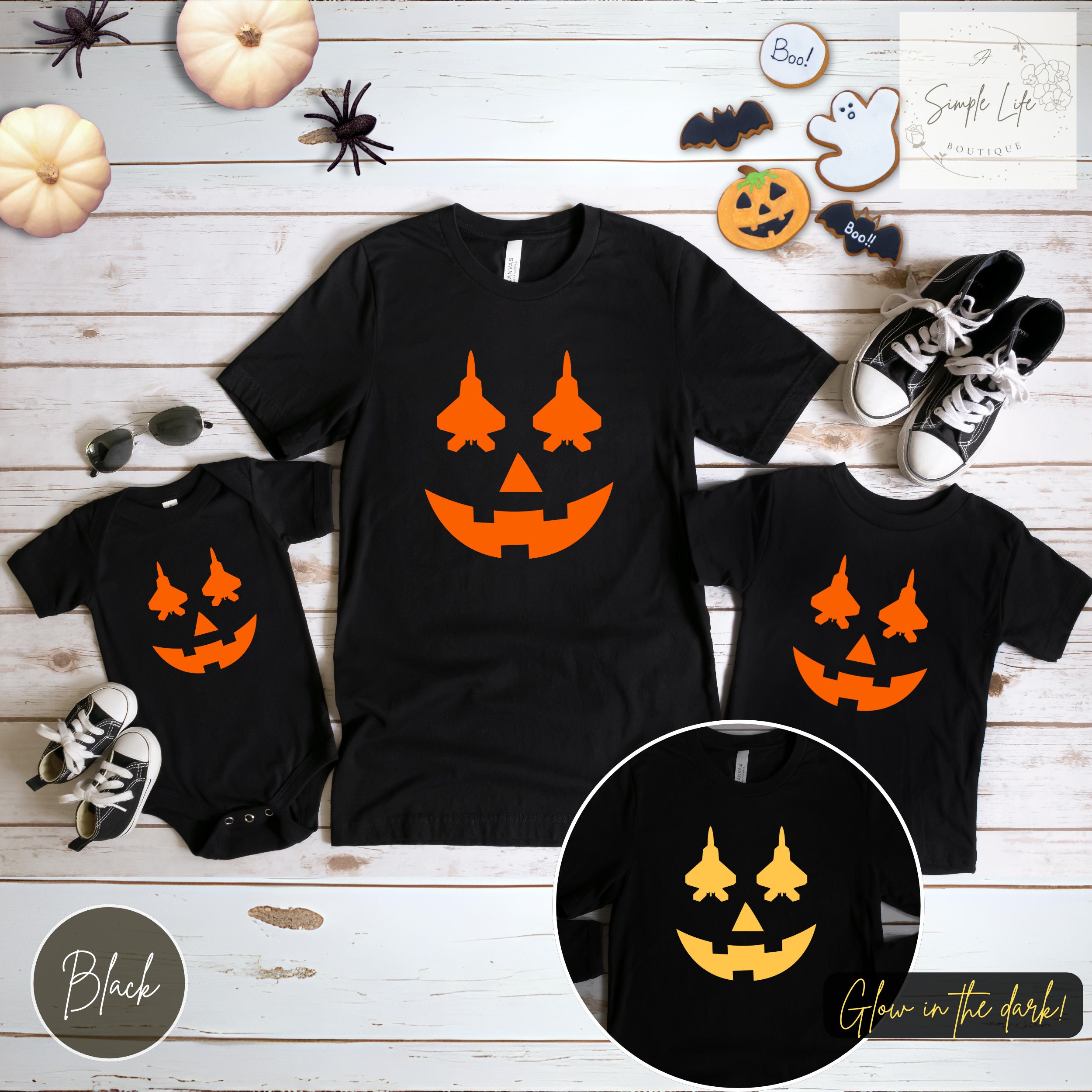 F22 Halloween Shirt | Jackolantern F-22 Fighter Jet Shirt | F22