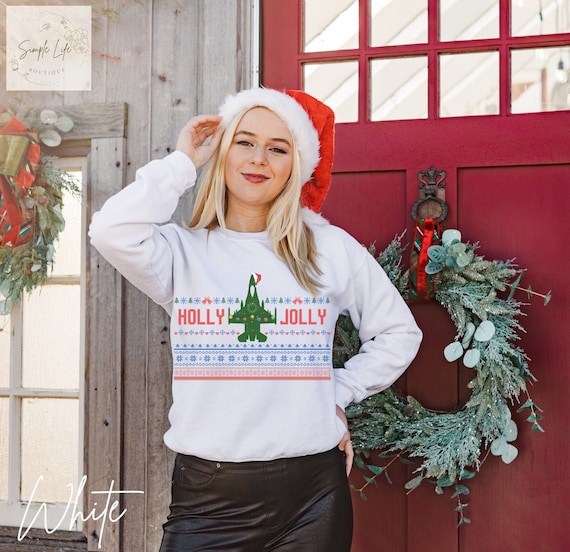 F16 Holly Jolly Jet Crewneck Sweatshirt Jet Ugly Christmas Sweater Fighter Jet Shirt F 16 Viper Holiday Shirt Family Sweatshirt Gift Etsy