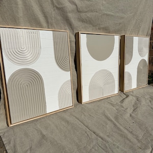 Framed textured art