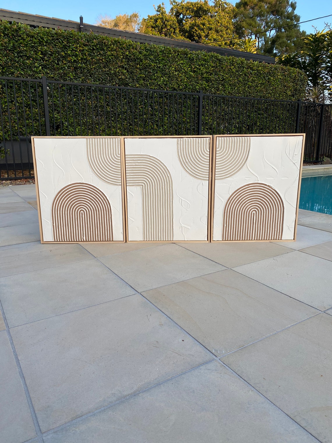 Framed Textured Art Etsy