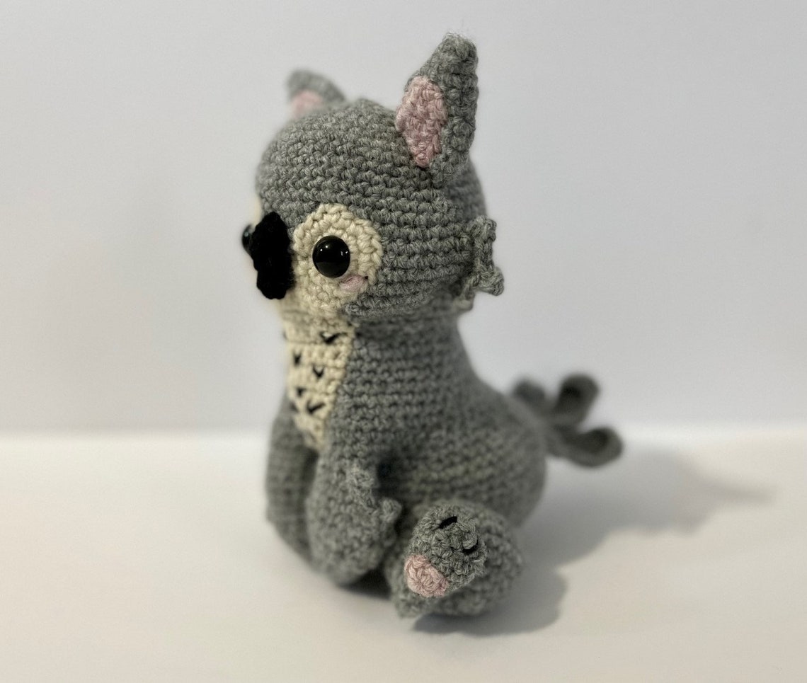 Baby Owlbear Amigurumi Plush Pattern - Intermediate Skill Level