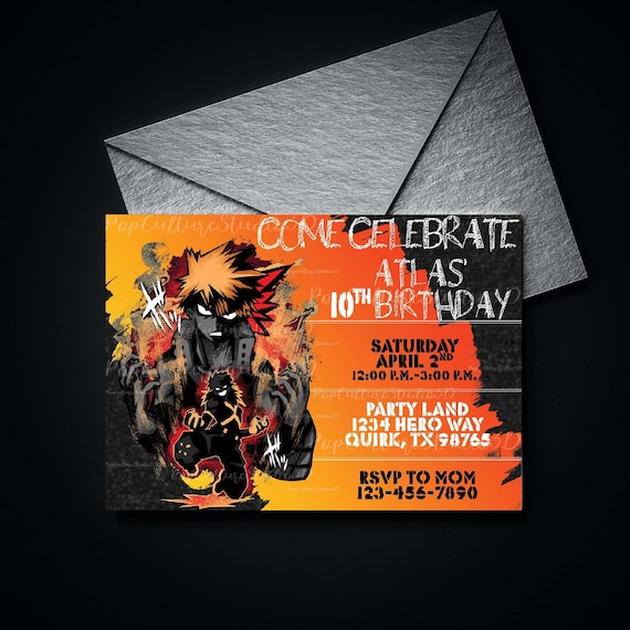 Anime Party Flyer Template