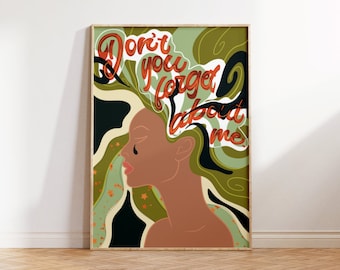 Don't You (Forget About Me) - Simple Minds Letras Música Impresión / A4 Sin marco