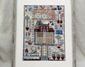 EHRMAN Vintage Tapestry Needlepoint - Completed - Kitchen Sampler by David Merry