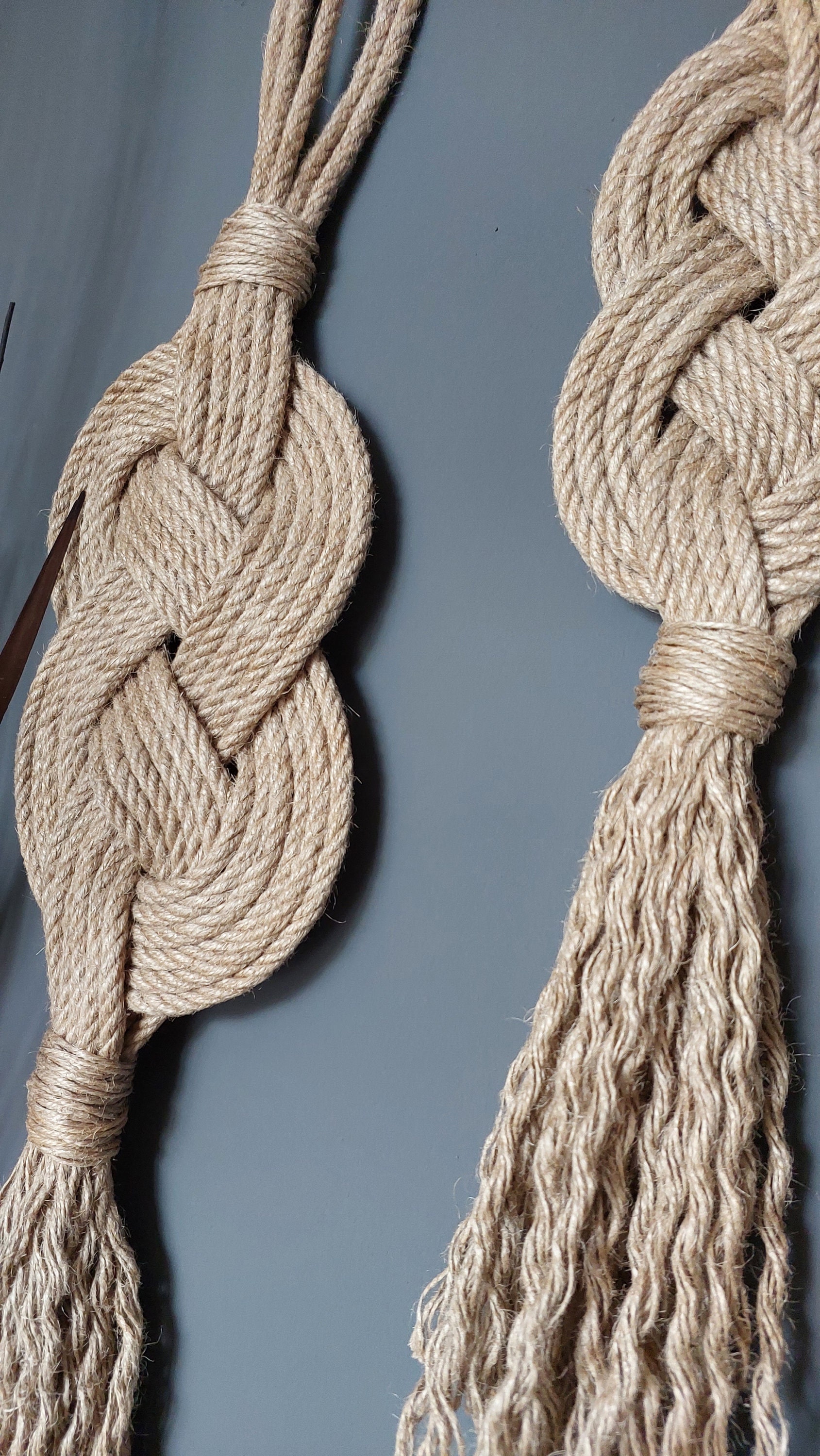 Handmade Jute Rope Wall Art Set Rustic Home Decor Wall Hanging, Set of 2 - Etsy