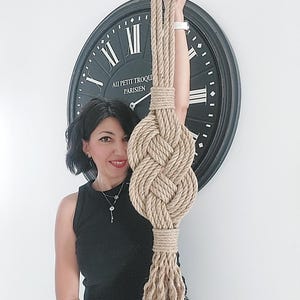 46.06&quot; Wall Hangings - Handmade Jute Rope Wall Decor - Rustic Home Decor - Wall Accessories