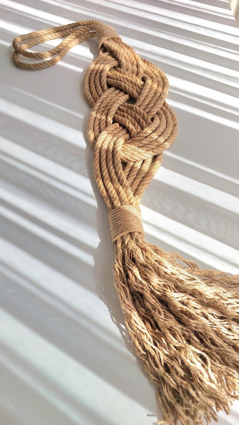 Set of 3 | Wall Decor Set Crafted From Jute Rope Featuring Three ...