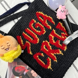 Suga Crew Tote Bag : Crochet Pattern *DIGITAL FILE