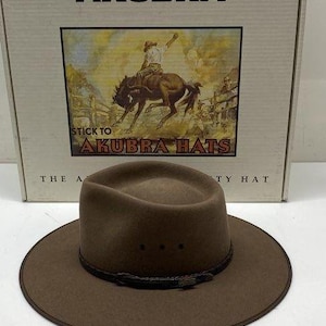 Kooringal Australian Wool Felt Fedora – UPF 50+ Sun Hat | Rust Goodwin Wide Brim Fedora main image 2