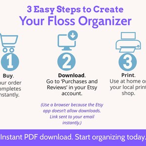 Printable DMC Floss Organizer Cards | 500+ Colors Thread Storage System | Cross Stitch Embroidery image 11