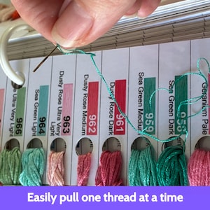 Printable DMC Floss Organizer Cards | 500+ Colors Thread Storage System | Cross Stitch Embroidery image 5