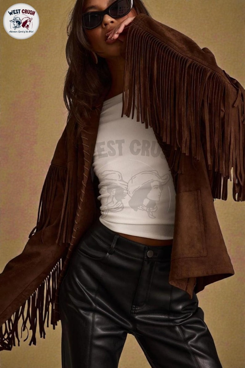 Western Suede Jacket, Women Western Jacket, Women Vintage Style, Cripple Creek, Women Stylish Jacket, Traditional Jacket, native American, Women Buckskin Jacket, Western Native Jacket, Women Tassel Jacket, Western Suede Coat, Women Western Coat, Women buckskin jacket

gift for her, gift for mom, valentines day gift, women leather jacket, handmade leather, suede fringe jacket, cowgirl jacket, western jacket, suede biker jacket, fringe jacket, boho leather jacket, festival jacket, boho