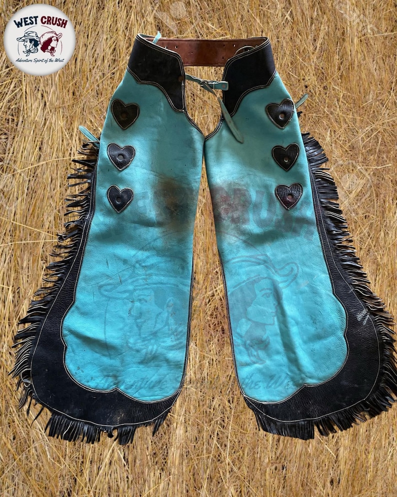 Handmade Suede Western Chaps: Fringed Rodeo Riding Gear - Etsy