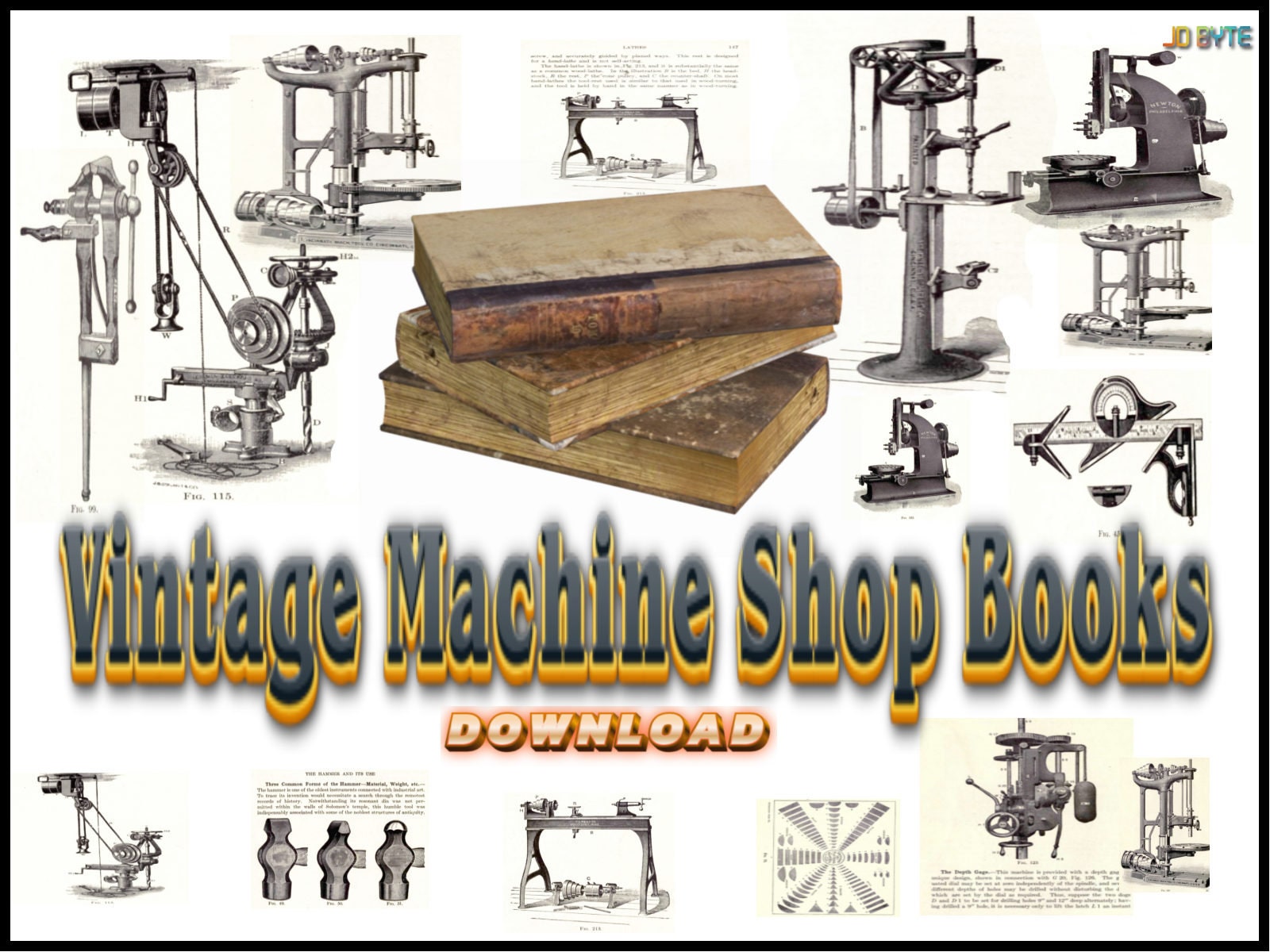 43 Rare Machine Tool Shop Book Collection, Machinists Handbook