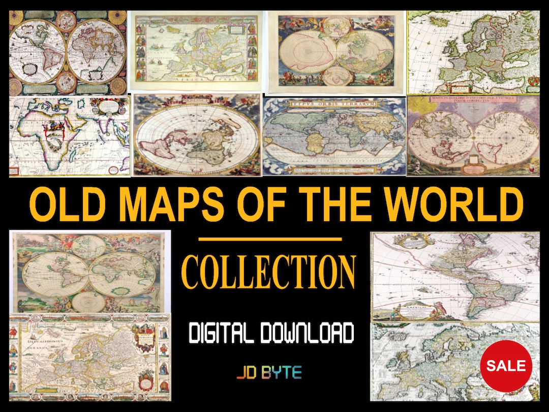 110 Ancient Rare Maps of the World Collection - Etsy New Zealand