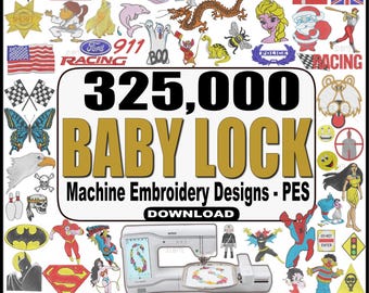 325,000 BABY LOCK Machine Embroidery Designs Collection (Download)