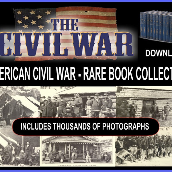 American US Civil War Rare Photos Book Collection Vintage Photographic Confederacy Union Army Civil War Prints Military History