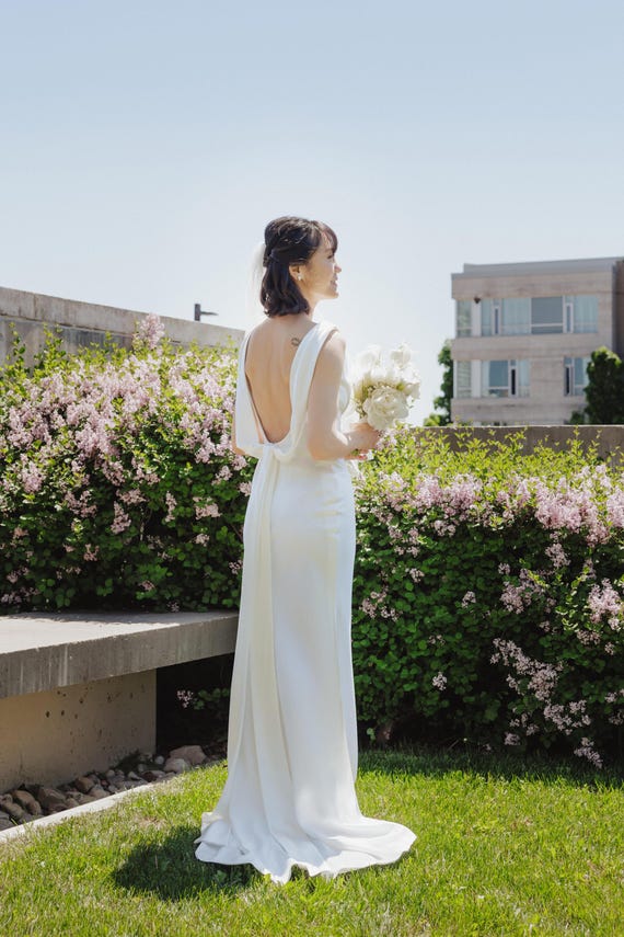 short empire waist wedding dress 40