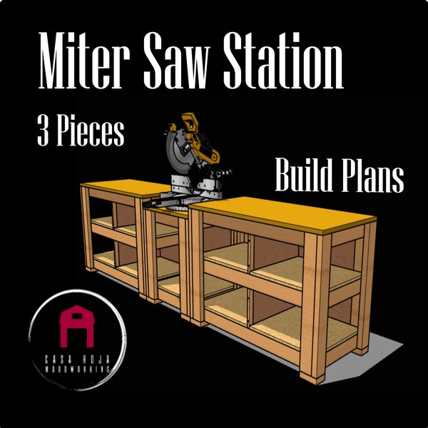 Woodworking Miter Saw Station, Build Plans