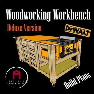 Woodworking Workbench Plans: Deluxe Table Saw Stand (Digital Plans)