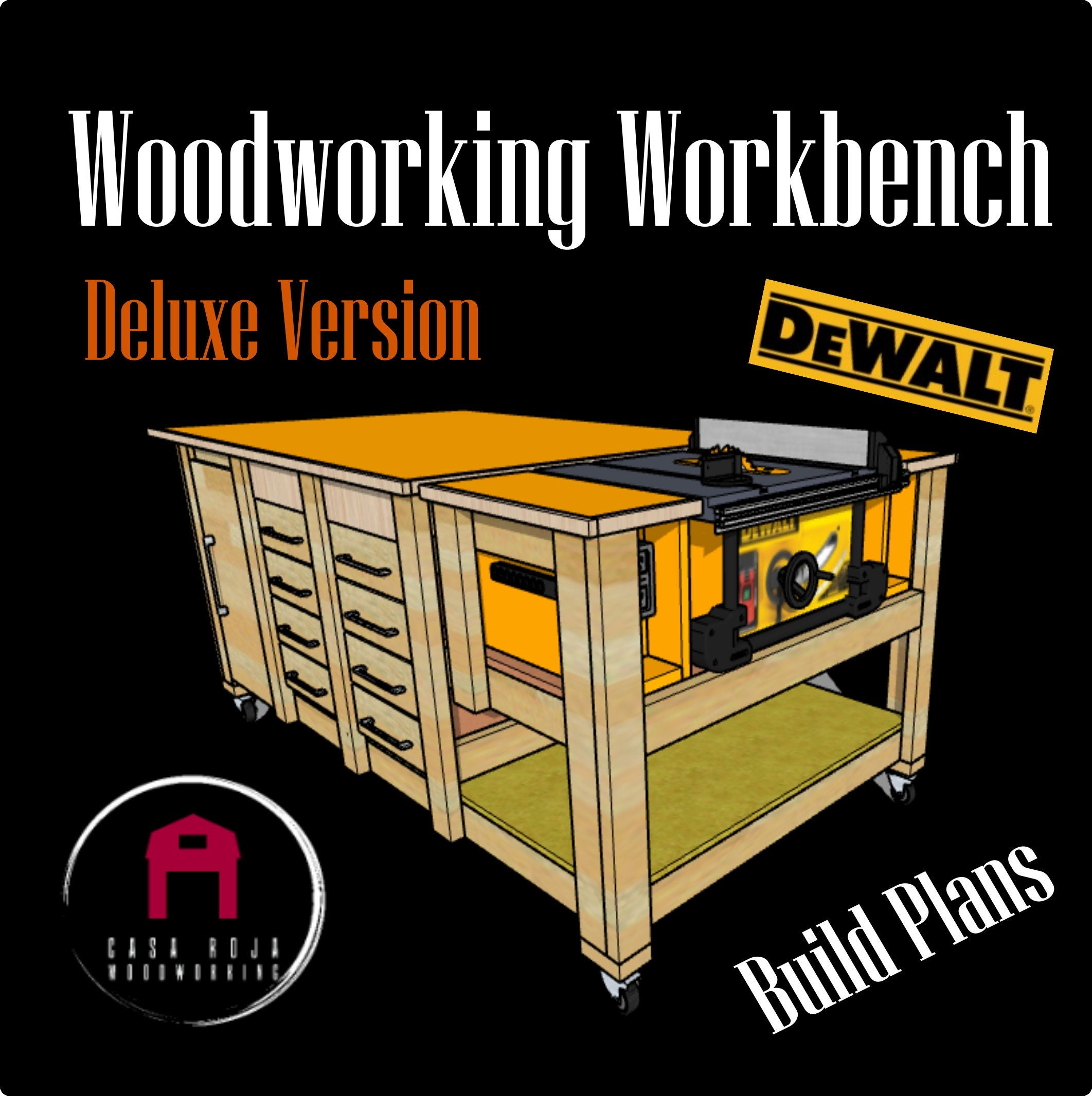 Woodworking Workbench Plans: Deluxe Table Saw Stand (digital Plans