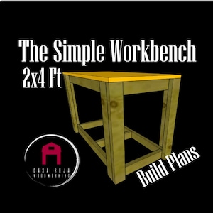 シンプルなワークベンチ 2 x 4 フィートの組み立てプラン