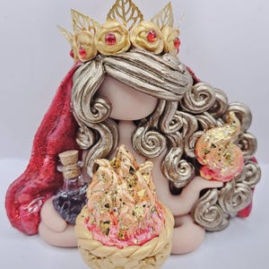 Hestia Greek goddess of Hearth and home holding garnet chips and flame mothers day gift ideas birthday gift idea girl room decor home decor