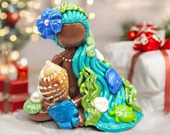Treasure Craft of Hawaii - Hawaiian Hula Beach Drummer Statue