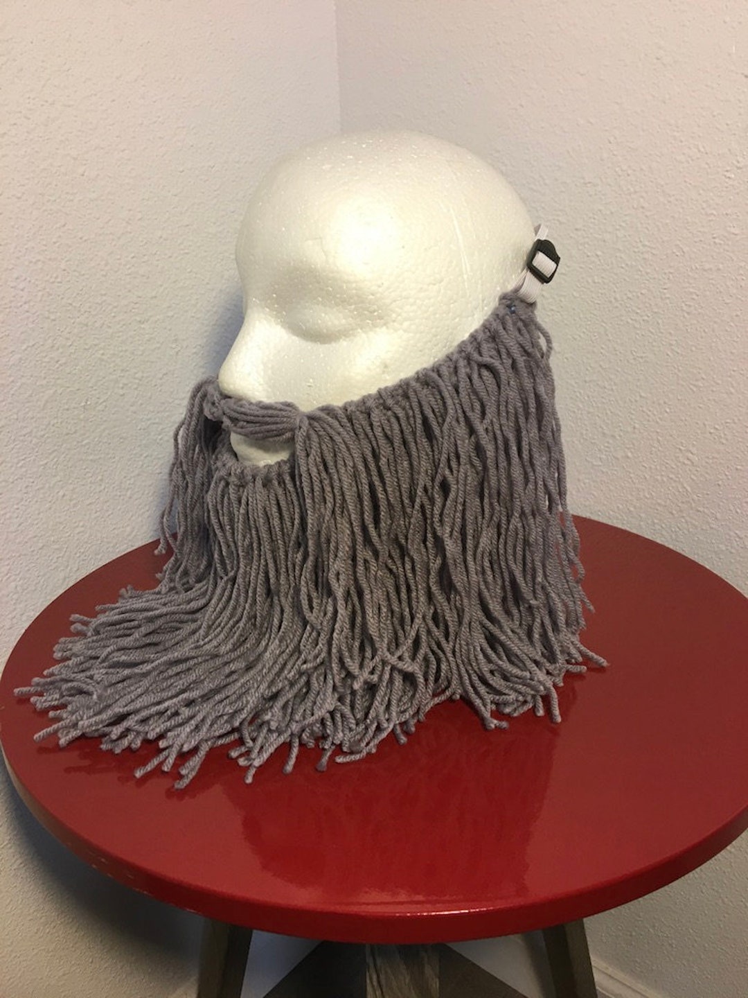 Gray Medium Yarn Beard Etsy