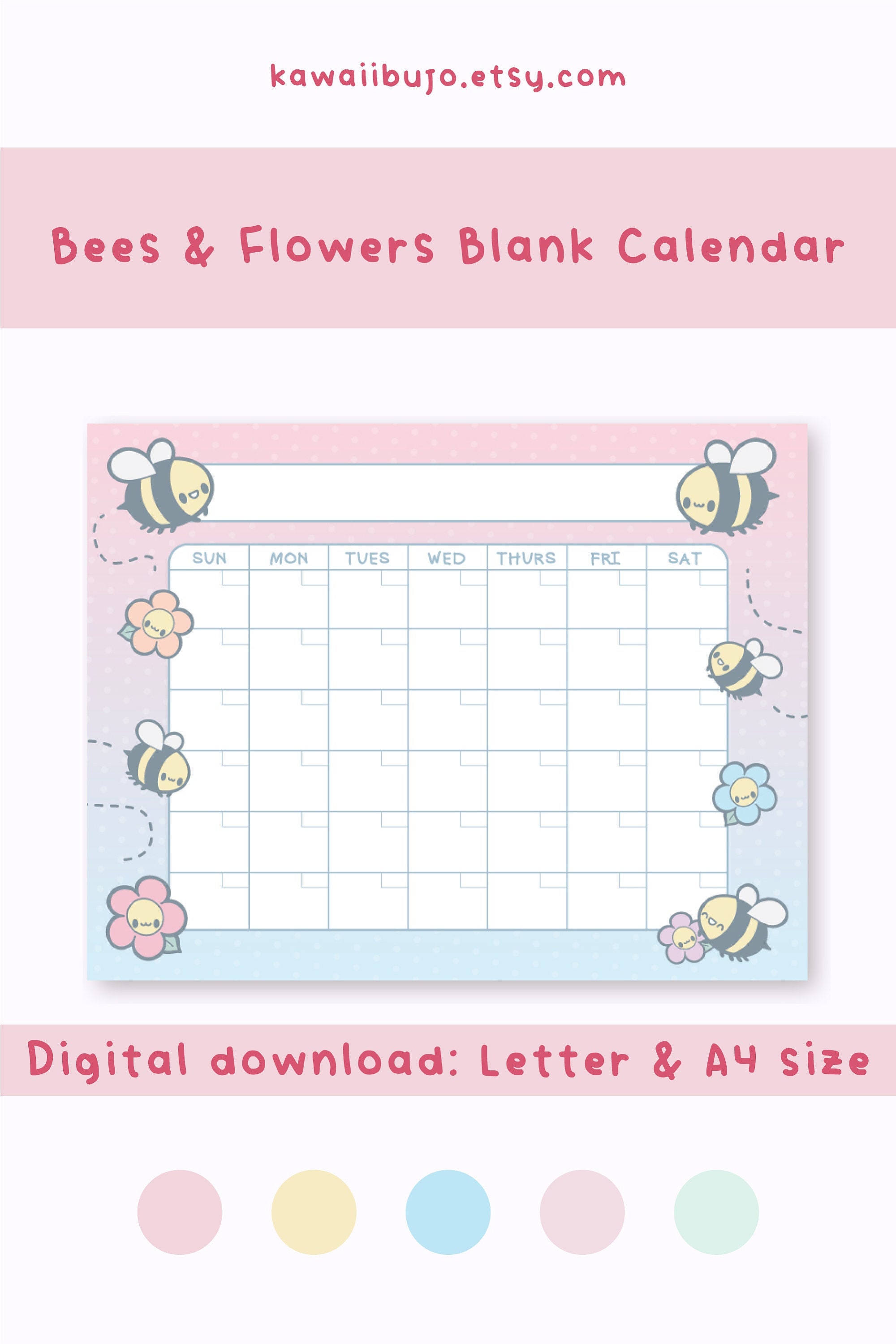 Kawaii Calendar - Etsy Australia